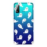 For Huawei P smart 2020 Coloured Drawing Pattern Highly Transparent TPU Protective Case(White Sea Lion)