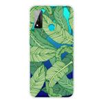 For Huawei P smart 2020 Coloured Drawing Pattern Highly Transparent TPU Protective Case(Banana Leaf)