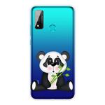 For Huawei P smart 2020 Coloured Drawing Pattern Highly Transparent TPU Protective Case(Bamboo Bear)