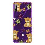 For Huawei Y6p (2020) Coloured Drawing Pattern Highly Transparent TPU Protective Case(Little Brown Bear)