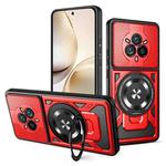 For Realme 14 Pro 5G Armor Rotating Holder MagSafe Phone Case(Red)