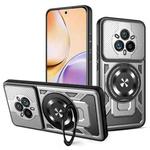 For Realme 14 Pro+ 5G Armor Rotating Holder MagSafe Phone Case(Grey)