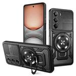 For Realme 14X / V60 Pro / C75 Armor Rotating Holder MagSafe Phone Case(Black)