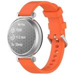 For Garmin Lily 2 xDfind Quick Release Silver Buckle Silicone Watch Band Wristband(Orange)