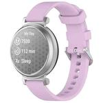 For Garmin Lily 2 xDfind Quick Release Silver Buckle Silicone Watch Band Wristband(Purple)