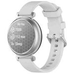 For Garmin Lily 2 xDfind Quick Release Silver Buckle Silicone Watch Band Wristband(Light Grey)