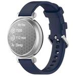 For Garmin Lily 2 xDfind Quick Release Silver Buckle Silicone Watch Band Wristband(Midnight Blue)