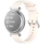 For Garmin Lily 2 xDfind Quick Release Silver Buckle Silicone Watch Band Wristband(Starlight)