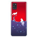For Samsung Galaxy A21s Shockproof Painted Transparent TPU Protective Case(Seal)