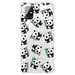 For Samsung Galaxy M51 (Side Fingerprint Version) Shockproof Painted Transparent TPU Protective Case(Panda)