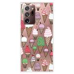 For Samsung Galaxy Note20 Ultra Shockproof Painted Transparent TPU Protective Case(Ice Cream)