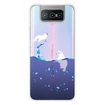 For Asus Zenfone 7 ZS670KS Shockproof Painted Transparent TPU Protective Case(Seal)