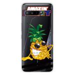 For Asus ROG Phone 3 ZS661KS Shockproof Painted Transparent TPU Protective Case(Pineapple)