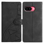 For Google Pixel 9a Triangles Embossed Leather Phone Case(Black)