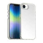For iPhone 16e Candy Diamond Frosted PC Hybrid TPU Phone Case(White)