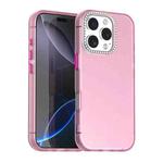 For iPhone 16 Pro Candy Diamond Frosted PC Hybrid TPU Phone Case(Red)