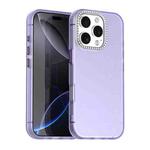 For iPhone 16 Pro Candy Diamond Frosted PC Hybrid TPU Phone Case(Purple)