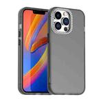For iPhone 13 Pro Candy Diamond Frosted PC Hybrid TPU Phone Case(Black)