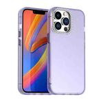 For iPhone 13 Pro Candy Diamond Frosted PC Hybrid TPU Phone Case(Purple)