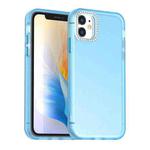 For iPhone 11 Candy Diamond Frosted PC Hybrid TPU Phone Case(Blue)
