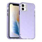 For iPhone 11 Candy Diamond Frosted PC Hybrid TPU Phone Case(Purple)