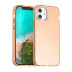 For iPhone 12 Pro Candy Diamond Frosted PC Hybrid TPU Phone Case(Orange)