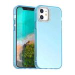 For iPhone 12 Pro Candy Diamond Frosted PC Hybrid TPU Phone Case(Blue)