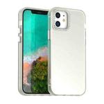 For iPhone 12 Candy Diamond Frosted PC Hybrid TPU Phone Case(White)