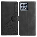 For Xiaomi 14T Pro Triangles Embossed Leather Phone Case(Black)