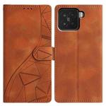 For Xiaomi 15 Triangles Embossed Leather Phone Case(Brown)
