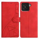 For Xiaomi 15 Triangles Embossed Leather Phone Case(Red)