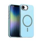 For iPhone 16e Glitter Series Magsafe PC Hybrid TPU Phone Case(Blue)