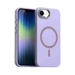 For iPhone 16e Glitter Series Magsafe PC Hybrid TPU Phone Case(Purple)