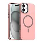 For iPhone 16 Glitter Series Magsafe PC Hybrid TPU Phone Case(Red)