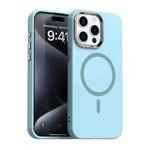 For iPhone 15 Pro Glitter Series Magsafe PC Hybrid TPU Phone Case(Blue)