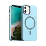 For iPhone 12 Glitter Series Magsafe PC Hybrid TPU Phone Case(Blue)
