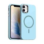 For iPhone 11 Glitter Series Magsafe PC Hybrid TPU Phone Case(Blue)