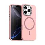For iPhone 16 Pro Max Glitter Rhinestones Series Magsafe PC Hybrid TPU Phone Case(Red)