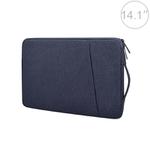 ND01D Felt Sleeve Protective Case Carrying Bag for 14.1 inch Laptop(Navy Blue)