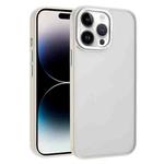 For iPhone 14 Pro Max Macaron PC Hybrid TPU Glossy Phone Case(White)