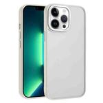 For iPhone 13 Pro Macaron PC Hybrid TPU Glossy Phone Case(White)