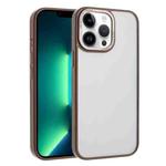 For iPhone 13 Pro Macaron PC Hybrid TPU Glossy Phone Case(Desert Gold)