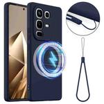 For Infinix Note 50 4G / 50 Pro 4G  Shockproof Silicone Magsafe Phone Case(Navy Blue)