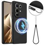 For Infinix Note 50 4G / 50 Pro 4G  Shockproof Silicone Magsafe Phone Case(Black)