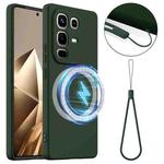For Infinix Note 50 4G / 50 Pro 4G  Shockproof Silicone Magsafe Phone Case(Dark Green)