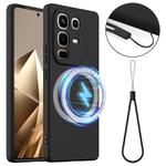 For Infinix Note 50 Pro+ Shockproof Silicone Magsafe Phone Case(Black)