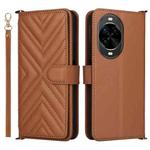 For Huawei nova 14 Ultra 5G Multifunctional 6-Card Slots Leather Phone Case with Wrist Strap(Brown)