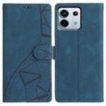 For Redmi Note 13 Pro 5G Triangles Embossed Leather Phone Case(Blue)