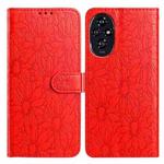 For Honor 200 Daisy Embossed Leather Phone Case(Red)