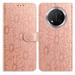 For Honor X9c Daisy Embossed Leather Phone Case(Rose Gold)